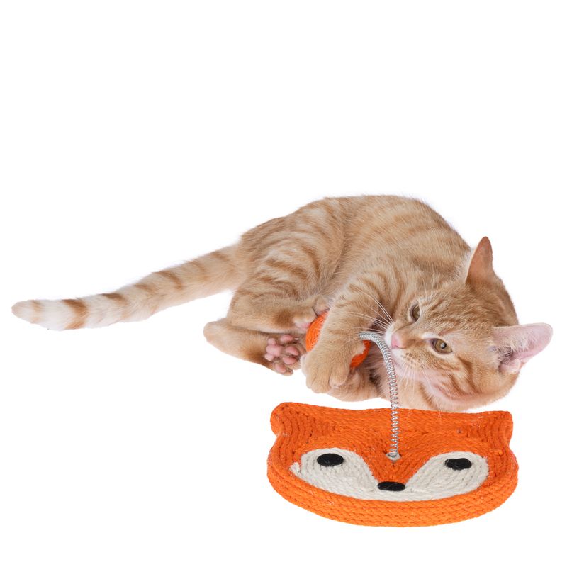 TIAKI Fox Jute Scratching Board Orange