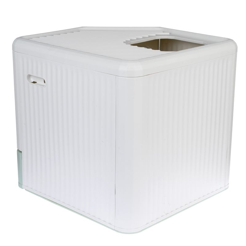 kooa Hop-In Eco-plastic Litter Box White / Mint