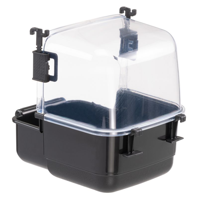 Ferplast Large Parakeet Bird Bath, black L 19 x W 23 x H 22 cm