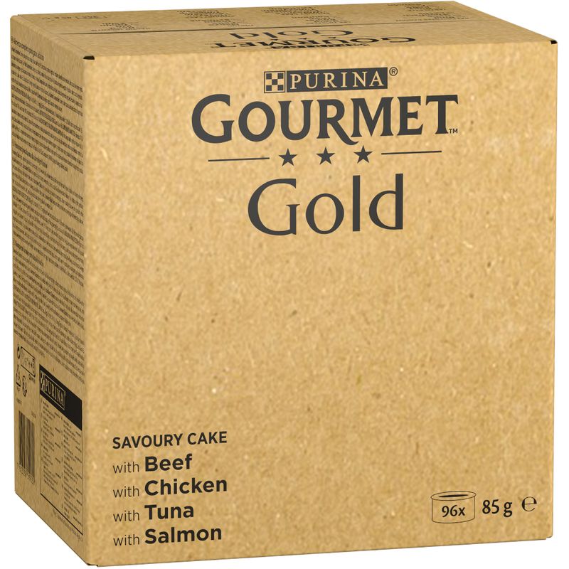 Gourmet Gold Wet Cat Food Jumbo Pack 96 x 85g Tender Chunks in Gravy (96 x 85g)
