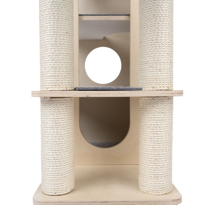 Modern Living Roca Cat Scratching Tree Light Grey