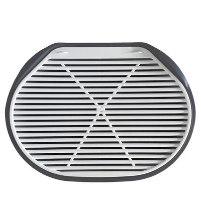 Litter Box Rug - Soft Touch Track Mat Silver