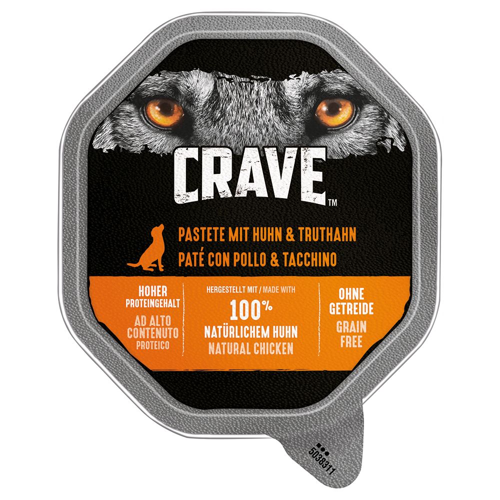 Crave Adult Paté Wet Dog Food 20 x 150g Lamb & Beef