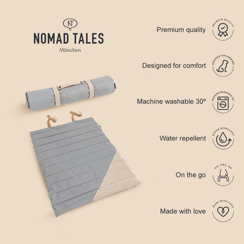Nomad Tales Calma Stone Travel Dog Mat 80 x 60 cm (L x W)