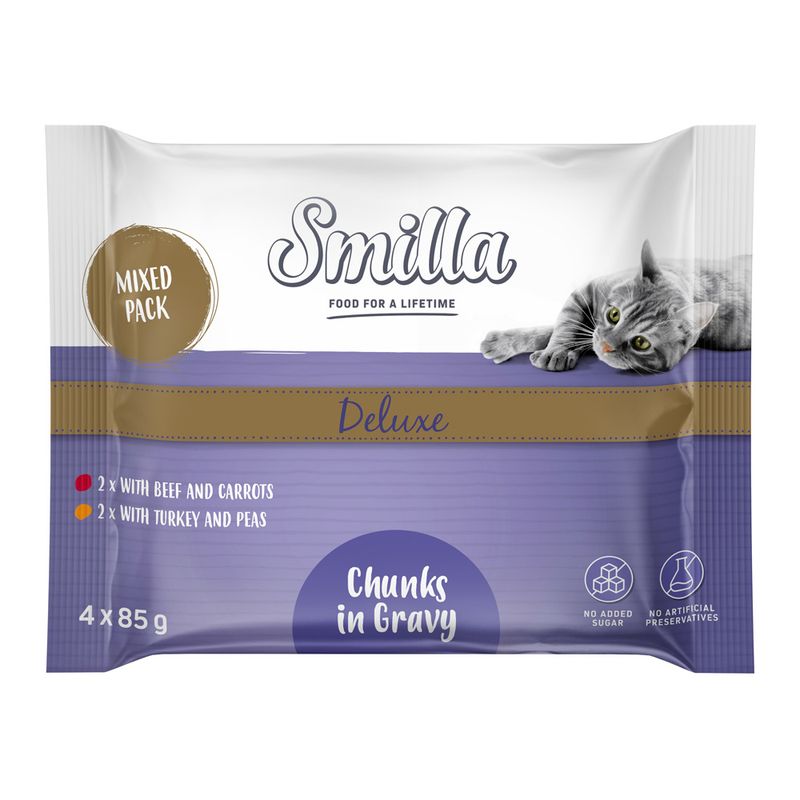 Smilla Deluxe Pouches Chunks in Gravy with Vegetables 4 x 85g