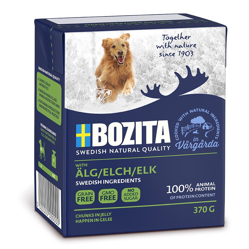 Bozita Chunks in Jelly Saver Pack 12 x 370g Chicken & Rice
