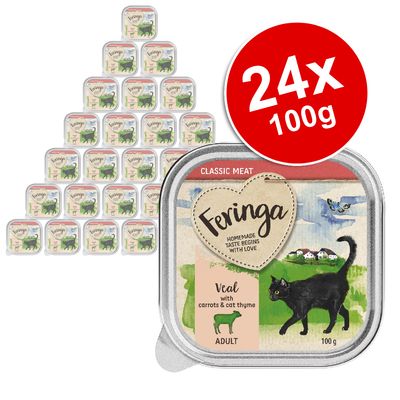 Feringa Classic Meat Menu Trays Saver Pack 24 x 100g Mixed Pack 1 (6 varieties)