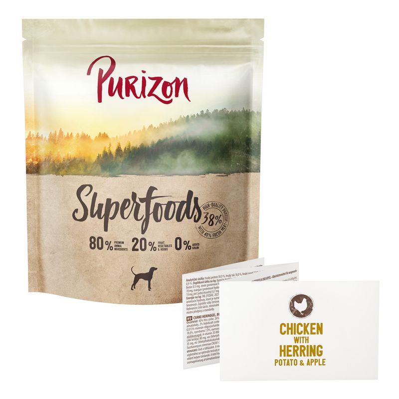 Purizon Superfoods Chicken with Herring, Potatoes & Apples 12kg