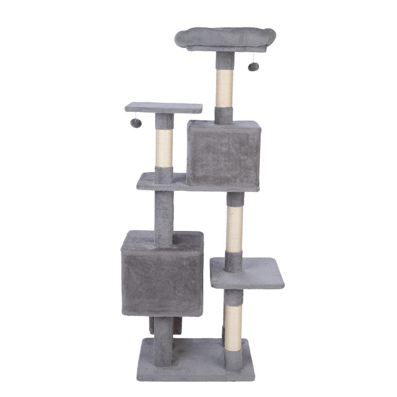 zooplus Basics Scratching Tree - Large Grey