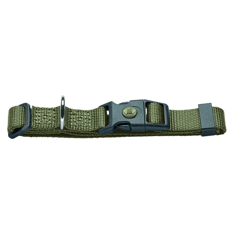 HUNTER Set: London Collar + London Lead – Olive Green Vario Basic Size S + Lead 200cm / 10mm