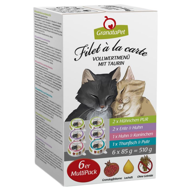 GranataPet Filet à la carte Tasting Pack 6 x 85 g