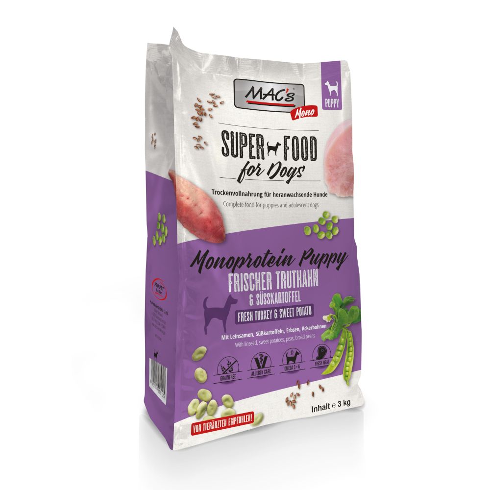MAC's DOG Mono Puppy Turkey 3kg