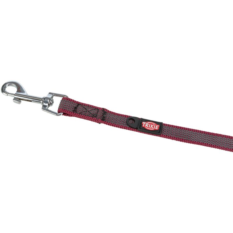 Trixie Rubber Drag Lead - Sangria Size: S-M: 5m long/15mm wide