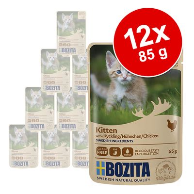 Bozita Morsels in Sauce Kitten 12 x 85 g Chicken
