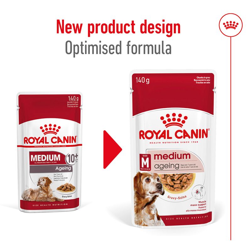 Royal Canin Medium Ageing in Gravy 10 x 140g