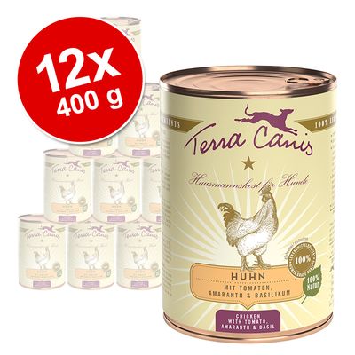 Terra Canis Classic Saver Pack 12 x 400g Beef with Carrot, Apple & Brown Rice