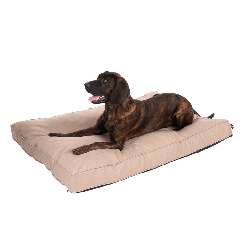 TIAKI Memory Foam Dog Mattress - Beige S: 80 x 60 x 17cm (L x W x H)