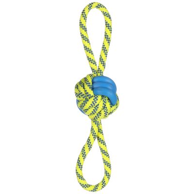 Flamingo Dog Toy Tofla Tug Rope with Rope Ball W 7 x L 30cm
