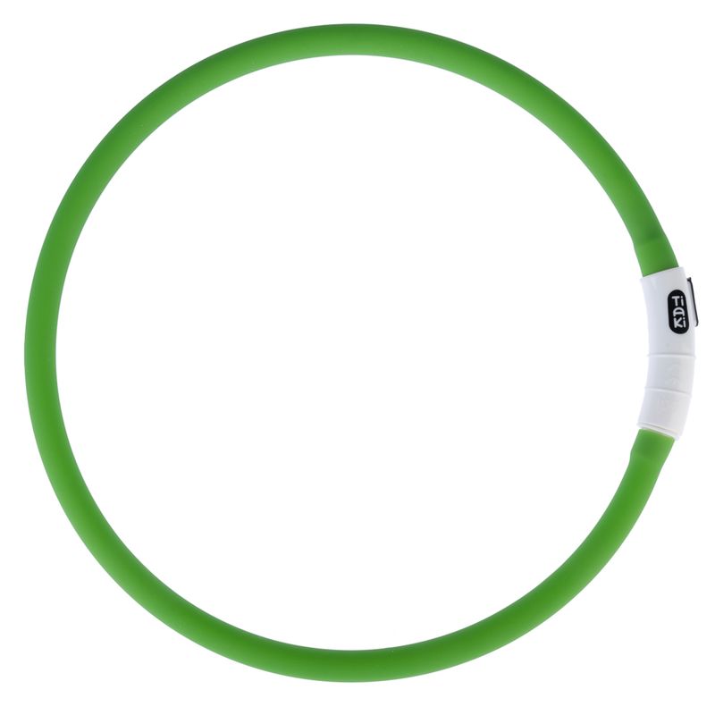 TIAKI Spark USB LED Silicone Collar Green