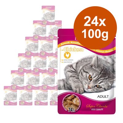 Super Benek Super Chunks 24 x 100g Chicken in Sauce