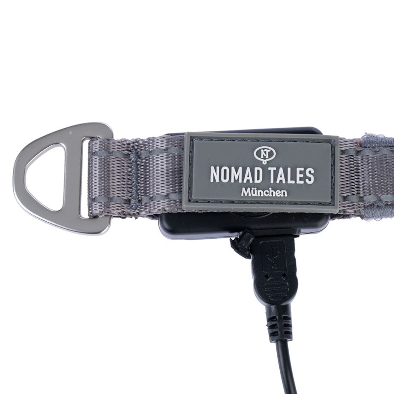 Nomad Tales Spirit USB LED Lead Extender - Neon Yellow & Grey Size S/M: approx. 39cm (L)