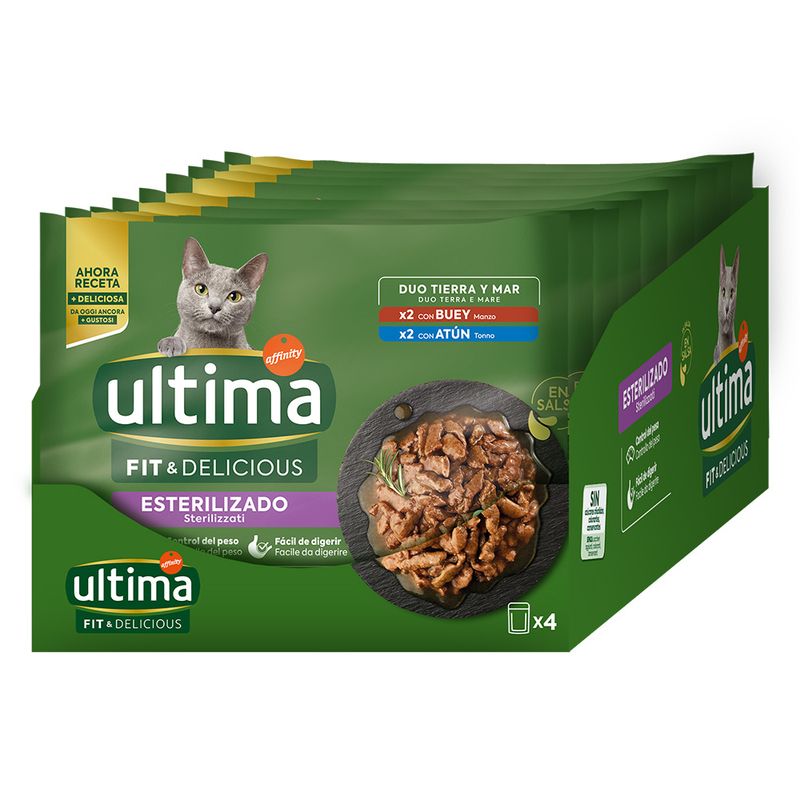 Ultima Cat Sterilised 48 x 85g Meat Selection