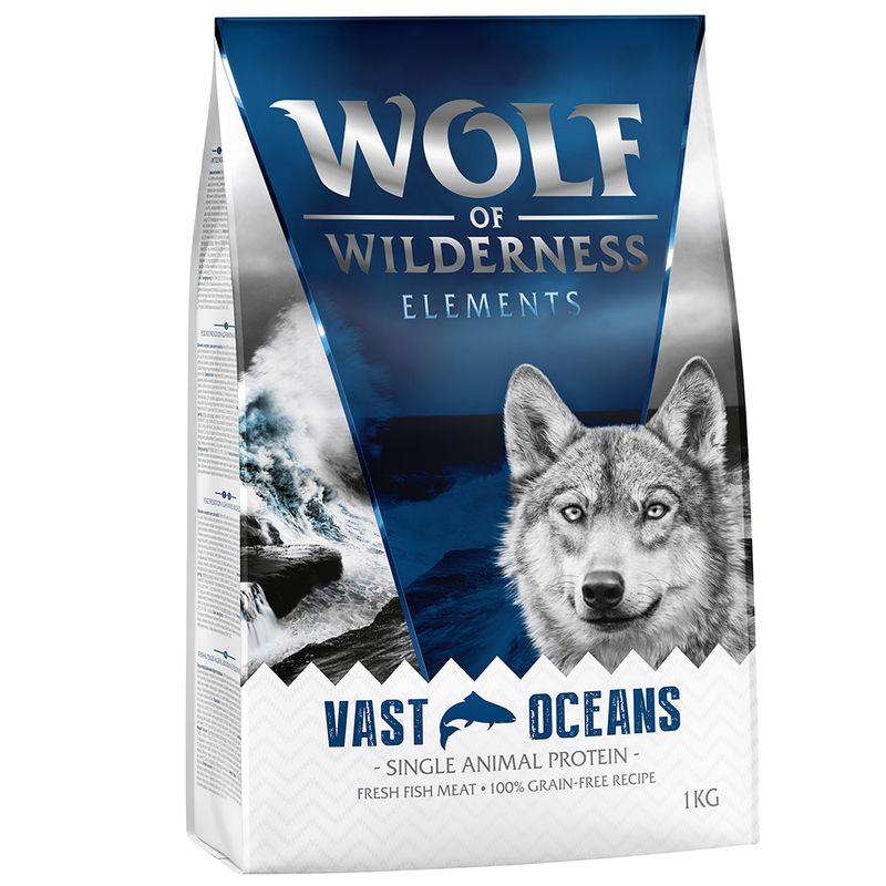 2 x 1kg Wolf of Wilderness Dry Dog Food - Try Now! Adult \