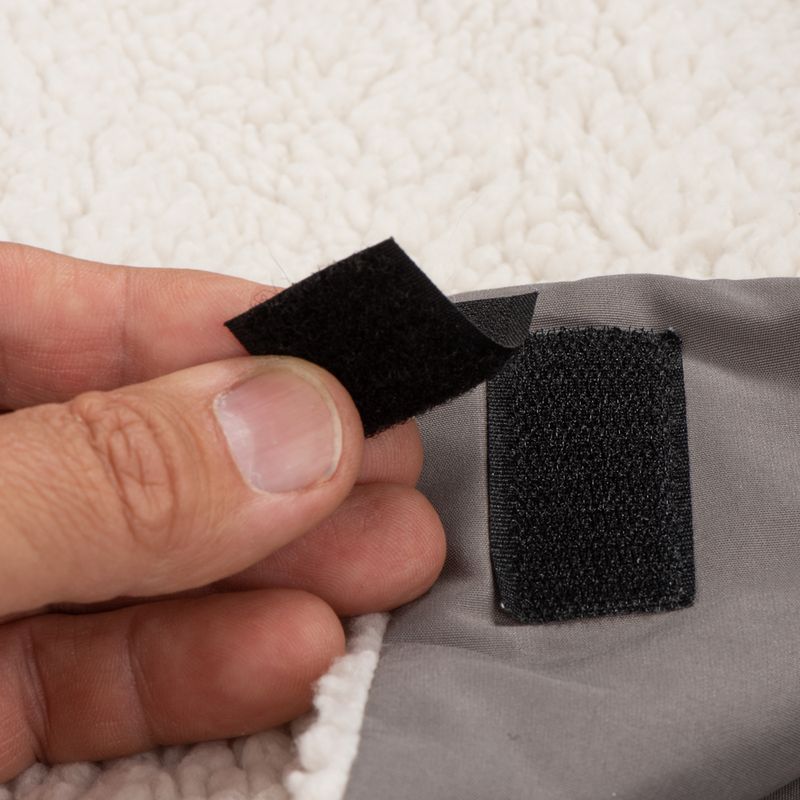 Orthopedic dog sofa grey Replacement cover, dark gray, size L