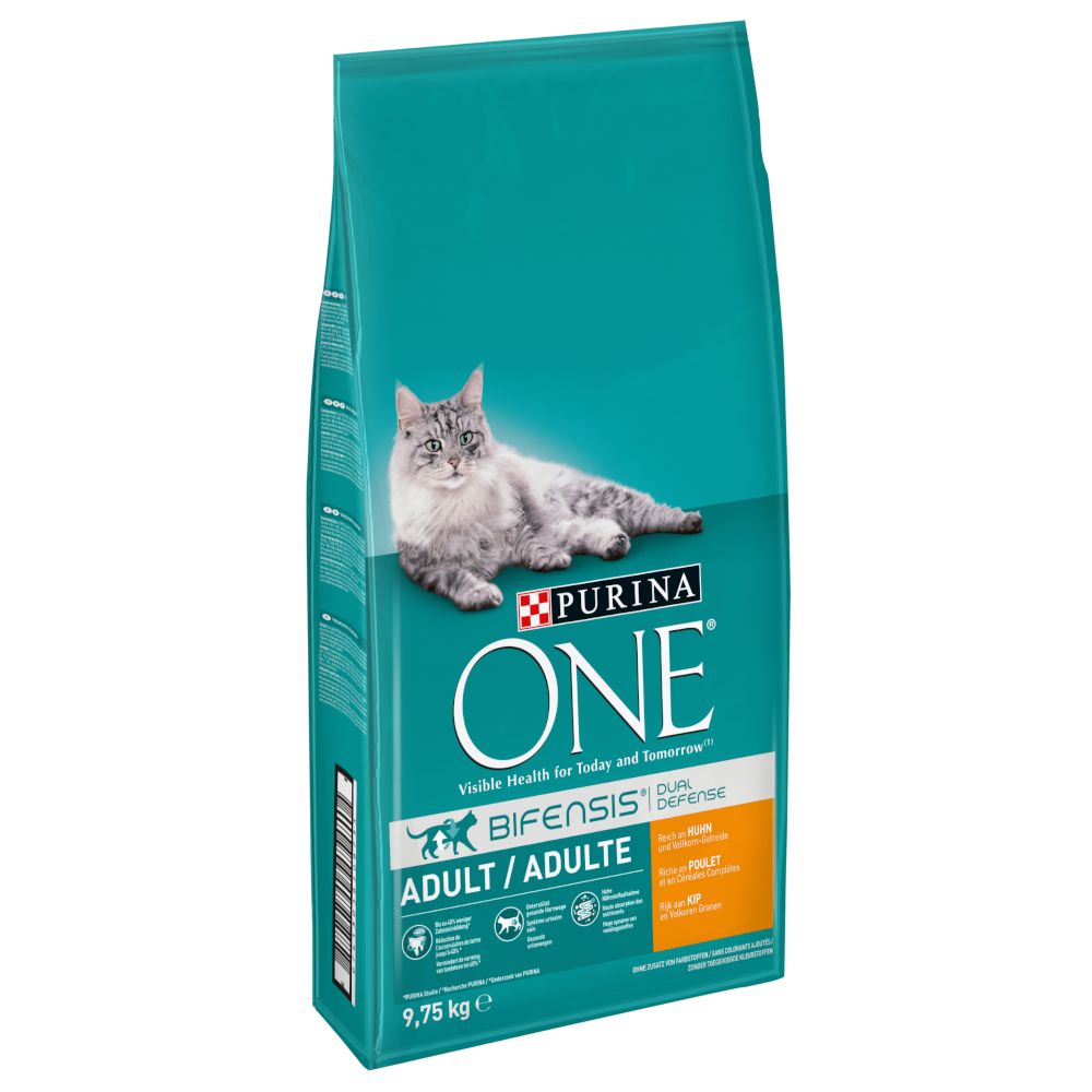 PURINA ONE Adult Chicken & Whole Grains Dry Cat Food 9.75kg
