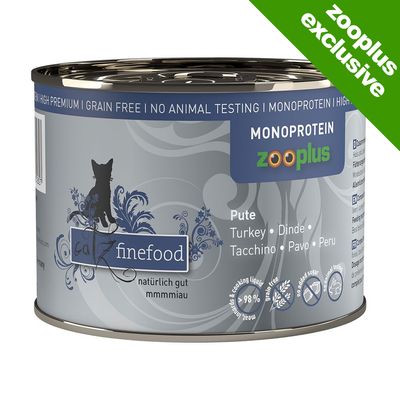 catz finefood Monoprotein Can 6 x 200g Turkey