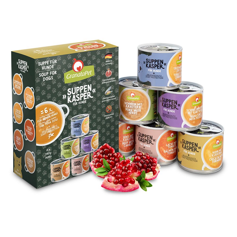 GranataPet soup taster pack 6 x 140 g