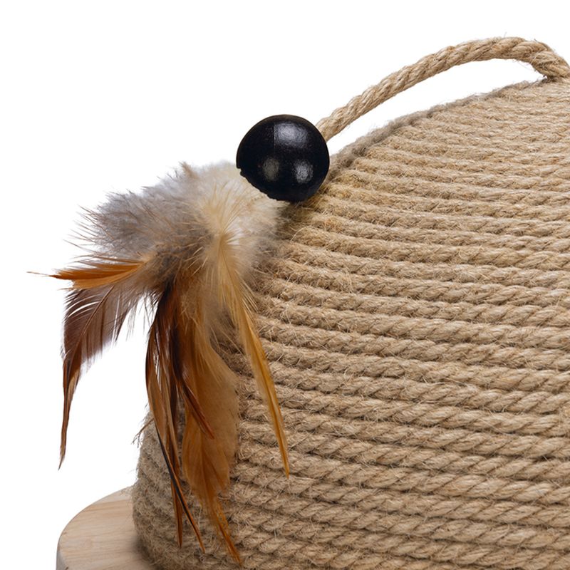 Designed by Lotte Vivi Half Wooden Scratching Ball 34.5 x 18.5cm (diameter x H)