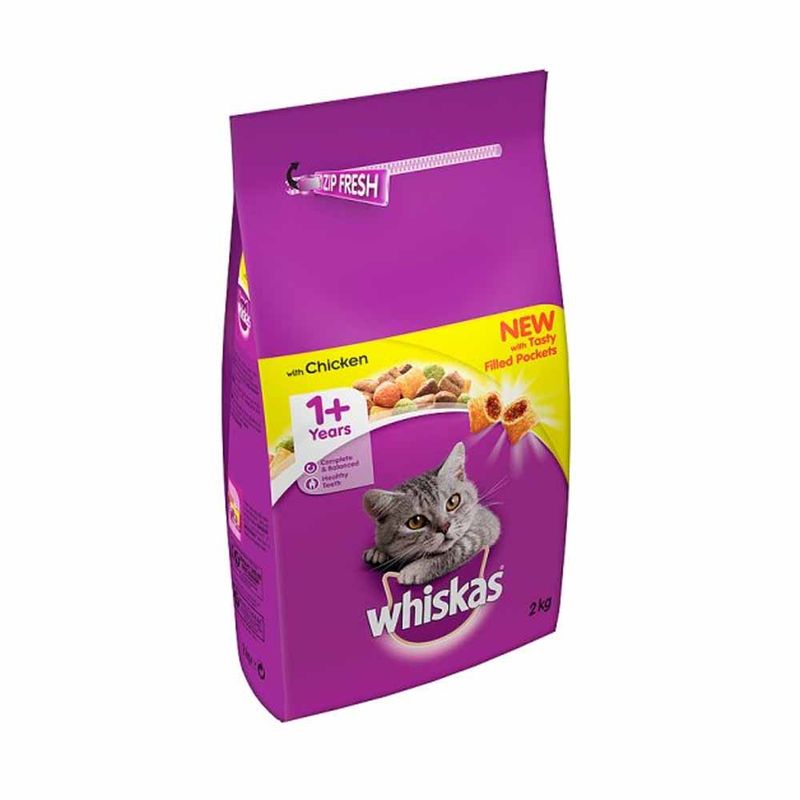 Whiskas Dry Cat Food Economy Packs 1+ Chicken (2 x 7kg)