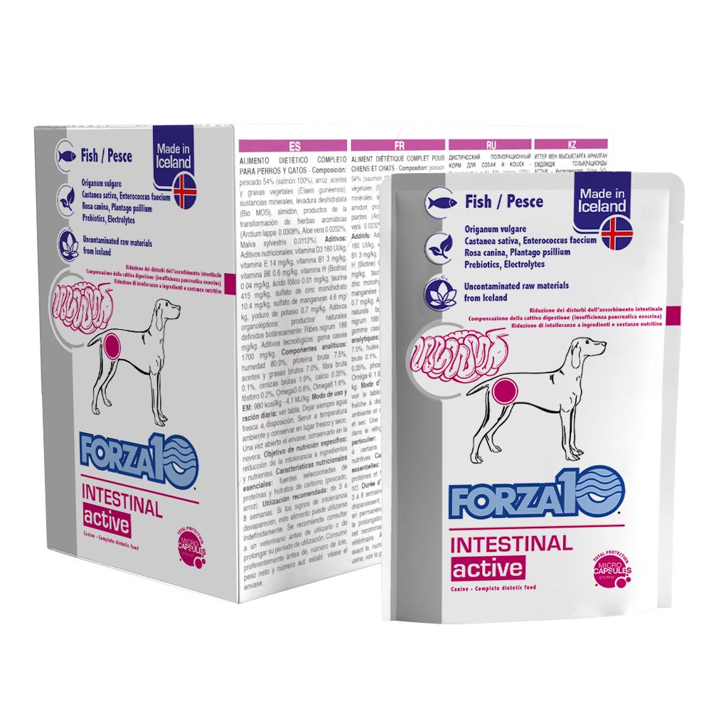 Forza10 Actiwet Intestinal active wet fish for dogs 12 x 100 g