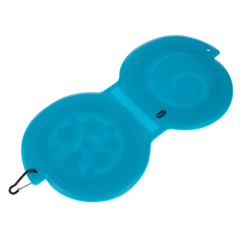 TIAKI Sea Shell Silicone Double Travel Bowl 2 x 600ml