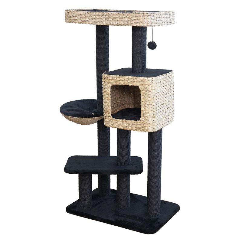 Karlie Water Hyacinth Scratching Post Sombra L black / natural