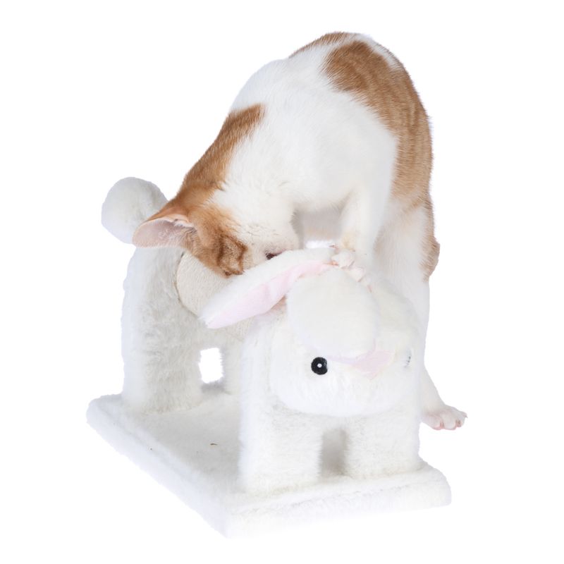 TIAKI Bunny Scratching Post for Cats White