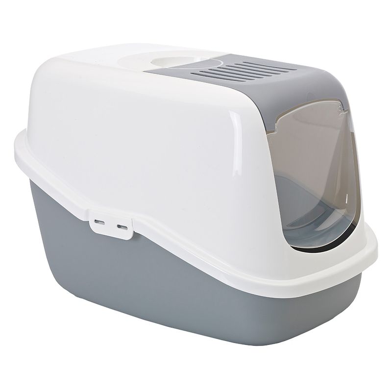 Savic Nestor Cat Litter Box Light Grey