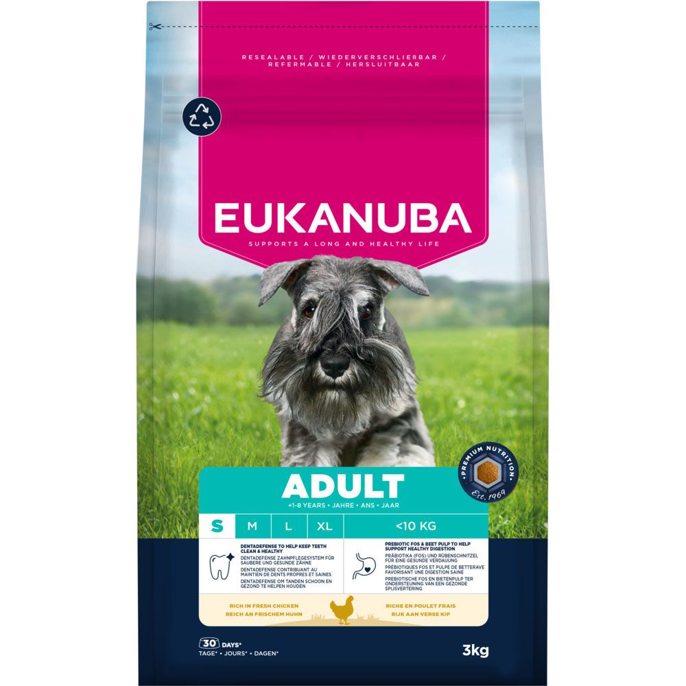 Eukanuba Premium Nutrition Adult Small Breed Chicken 3kg