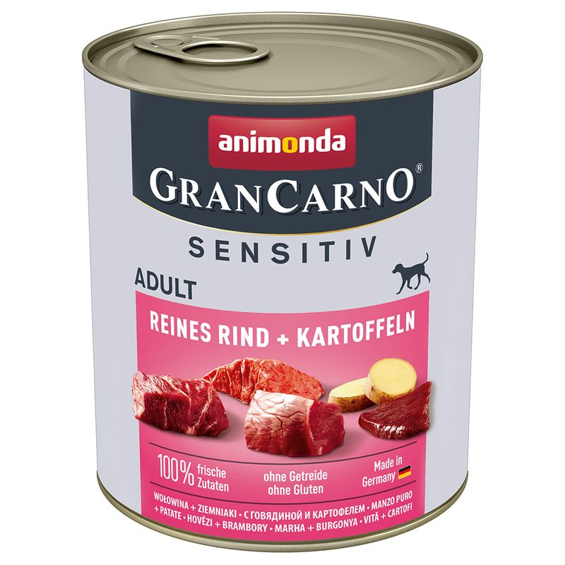 afnimonda GranCarno Adult Sensitive Saver Pack 24 x 800g Pure Chicken & Potatoes