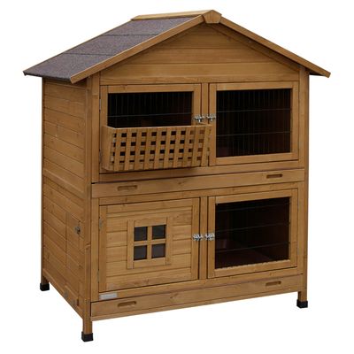 Kerbl Pet Rodent Hutch South Tyrol 125 x 87 x 142cm (L x W x H) (2 packages)