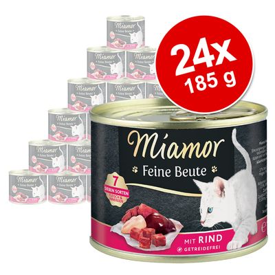Saver Pack Miamor Feine Beute 24 x 185 g Beef