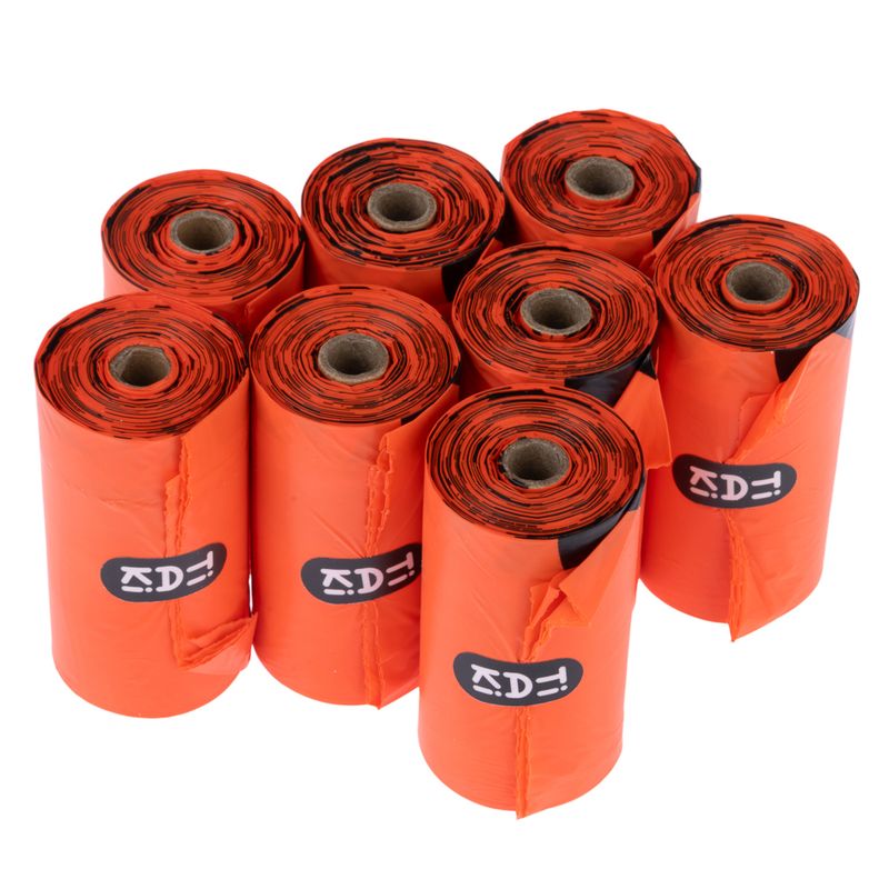 TIAKI Biodegradable Dog Poop Bags 8 Rolls (15 bags per roll)