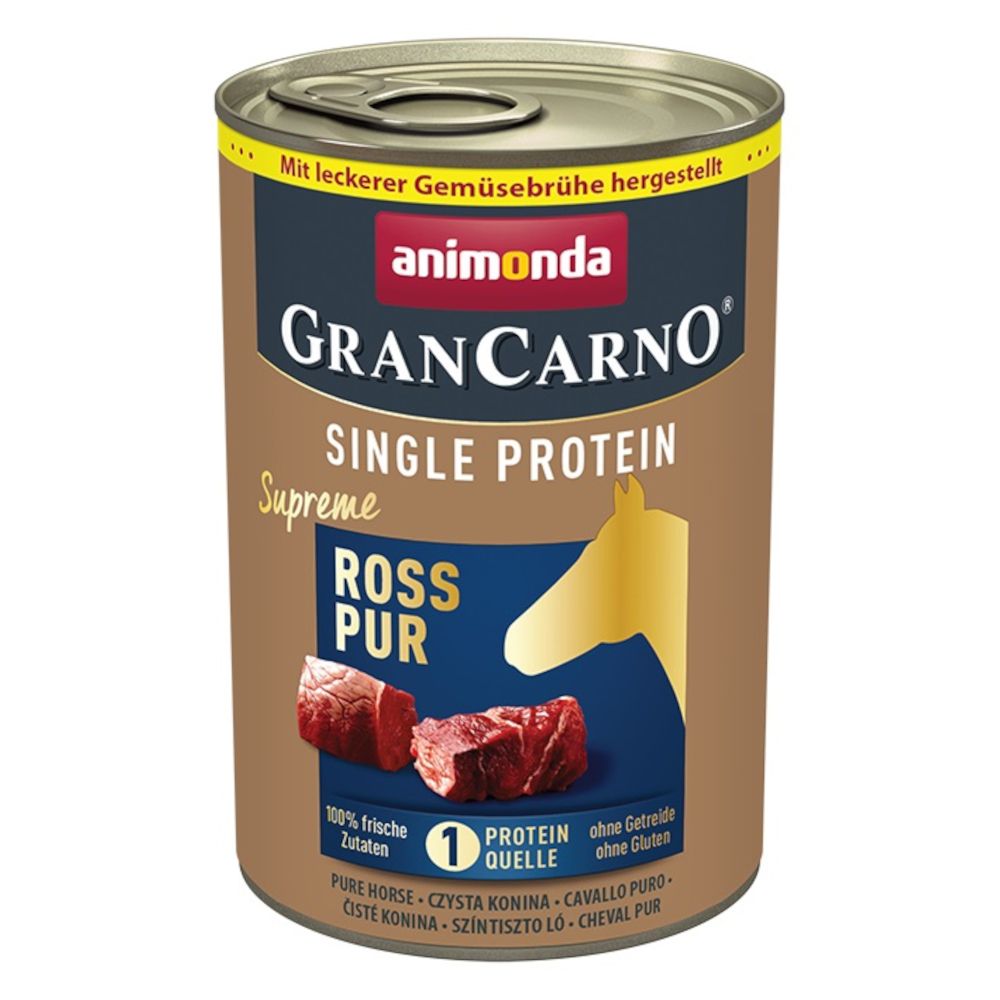 animonda GranCarno Adult Single Protein Supreme 6 x 400 g Horse Pure