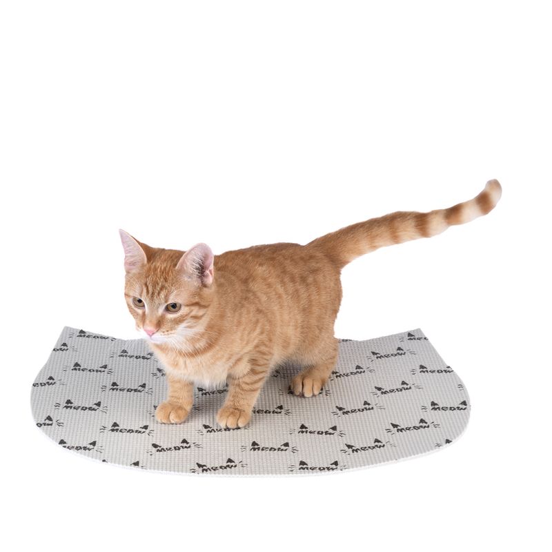 zooplus Basics Cat-Shaped Bowl Mat 48.2 x 38 x 0.5 cm (L x W x H)