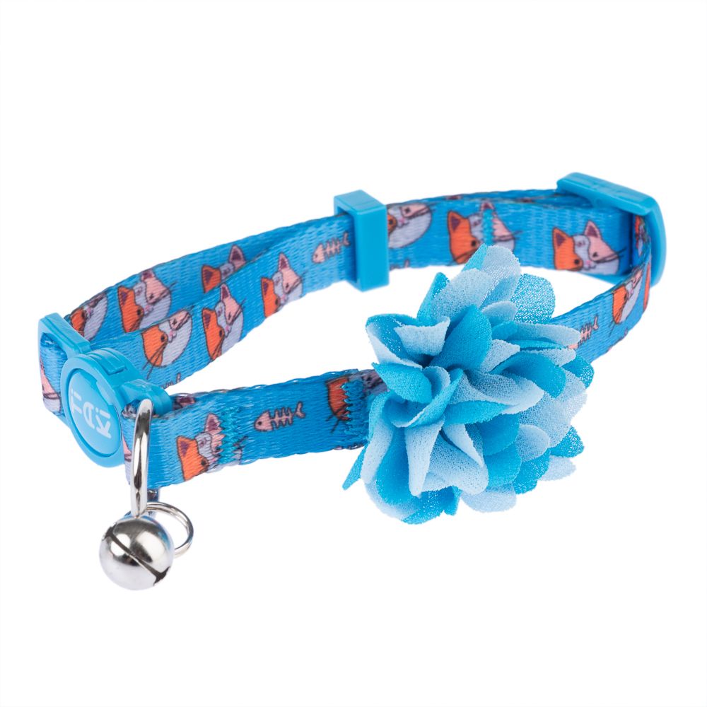 TIAKI Fishbone Cat Collar 20 - 30cm x 10mm (Neck Circumference x Width)