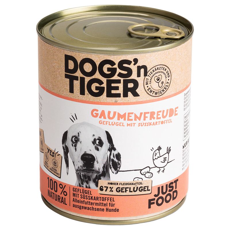 Dogs'n Tiger Adult 6 x 800g Dinner: Lamb & Parsnip