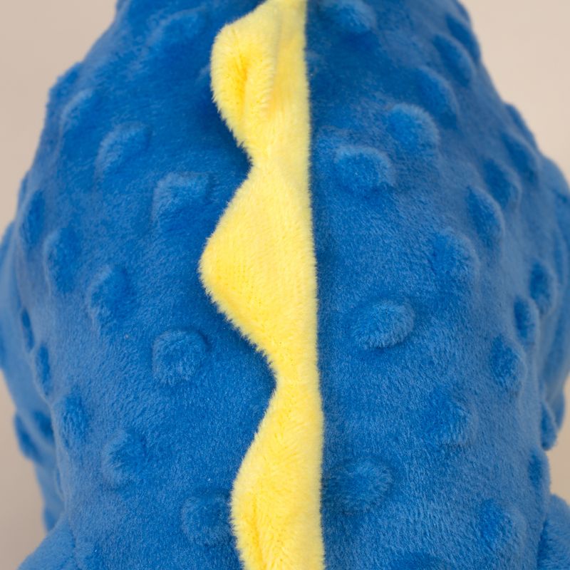 TIAKI Blue Dino Plush Dog Toy approx. 38 x 10 x 20 cm (L x W x H)
