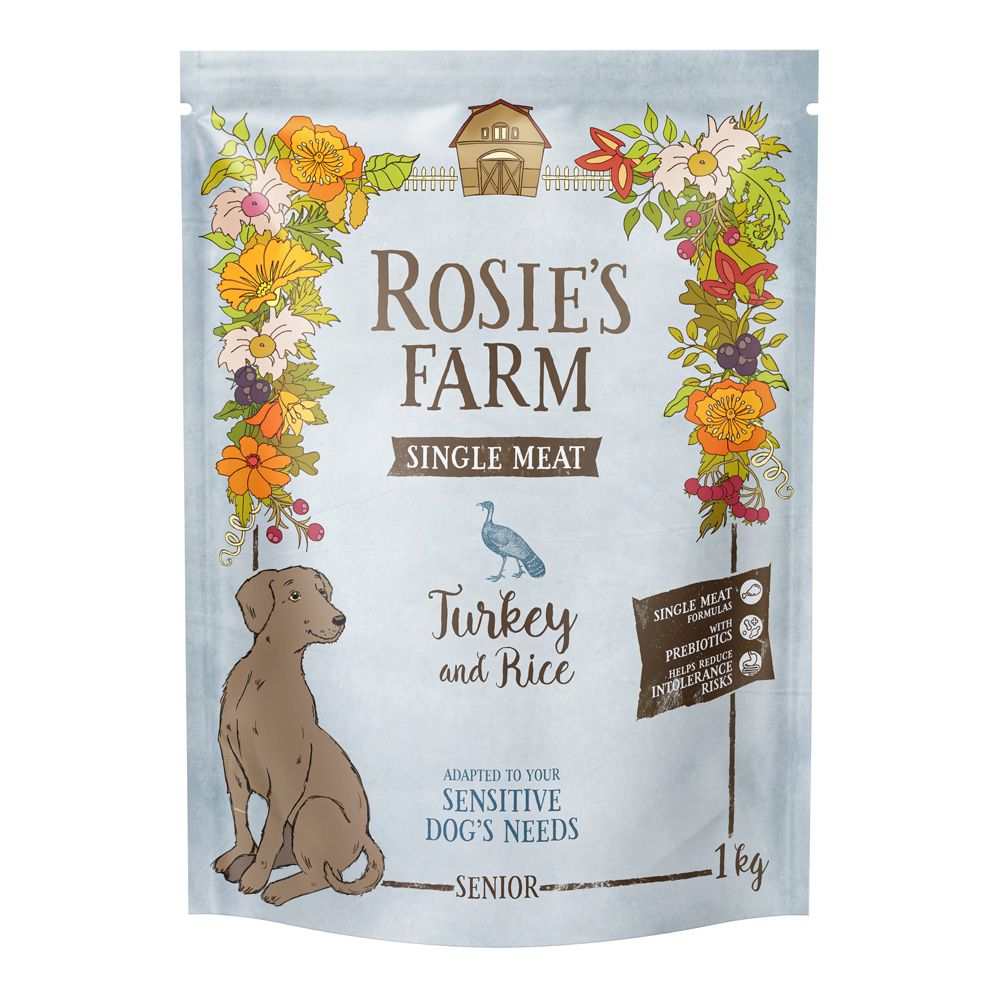 Rosie's Farm Single Meat Senior Turkey with Rice 1kg