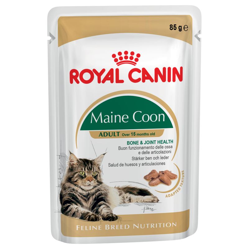 Royal Canin Breed Wet Cat Food Saver Pack 24 x 85g Maine Coon